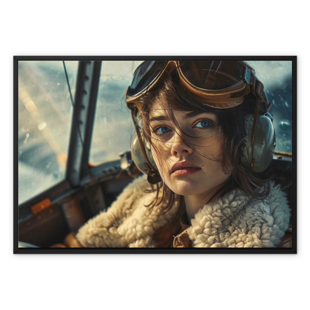 Pilot Winning Framed Canvas