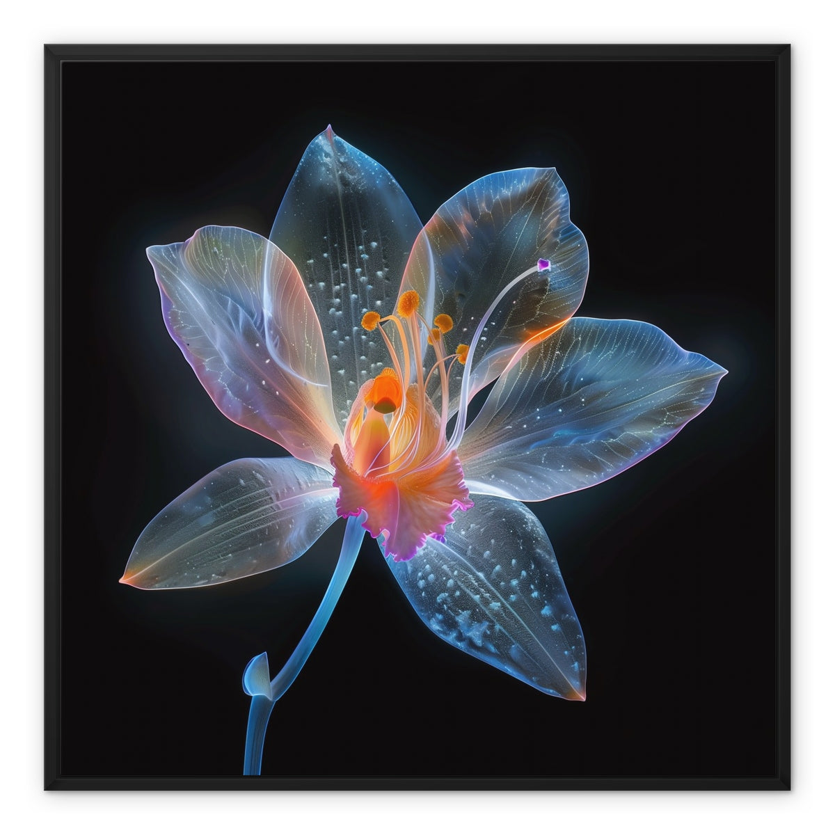 Flower Infront Framed Canvas