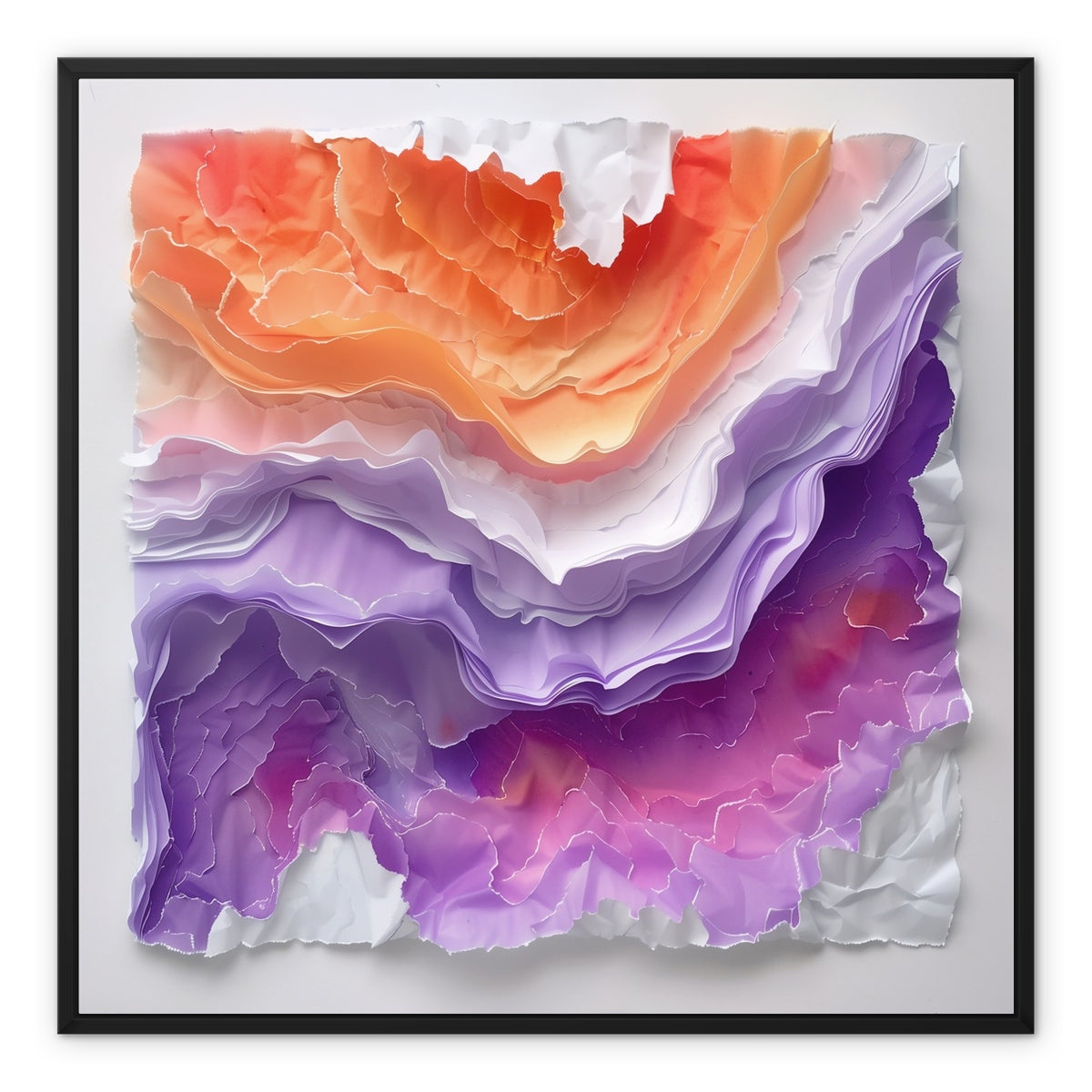 Sunset Ocean Framed Canvas