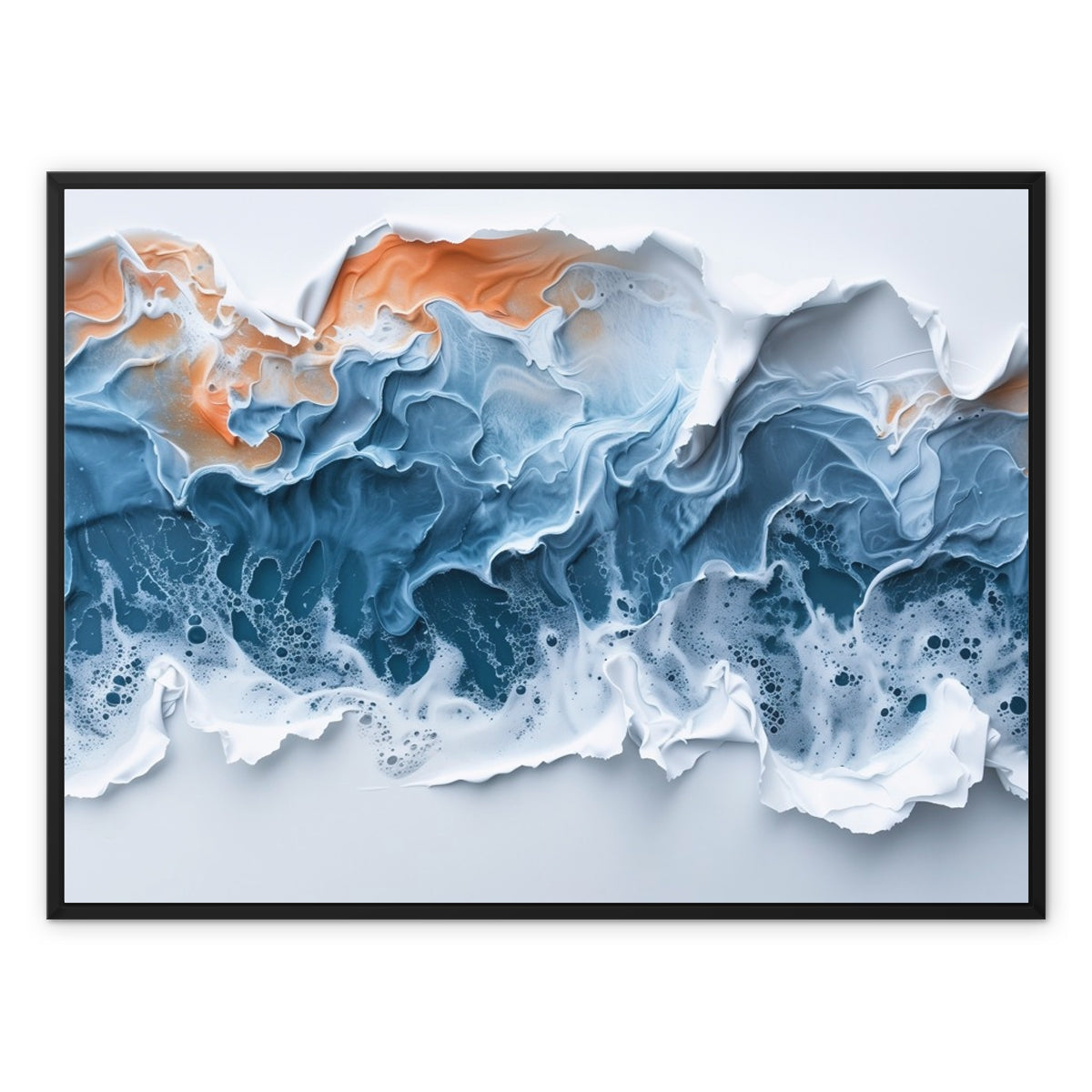 Sky Ocean Framed Canvas